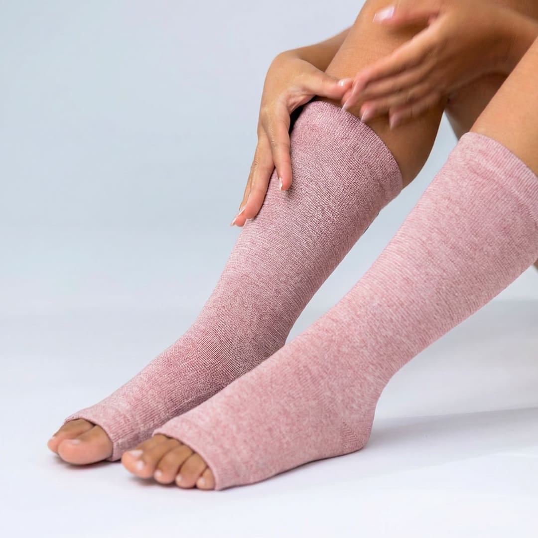 Premium Anti-Fatigue Bamboo Footsleeves - Compression You Can Wear