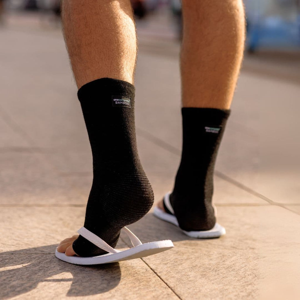 Premium Anti-Fatigue Bamboo Footsleeves - Compression You Can Wear