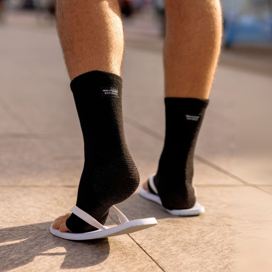 Premium Anti-Fatigue Bamboo Footsleeves - Compression You Can Wear