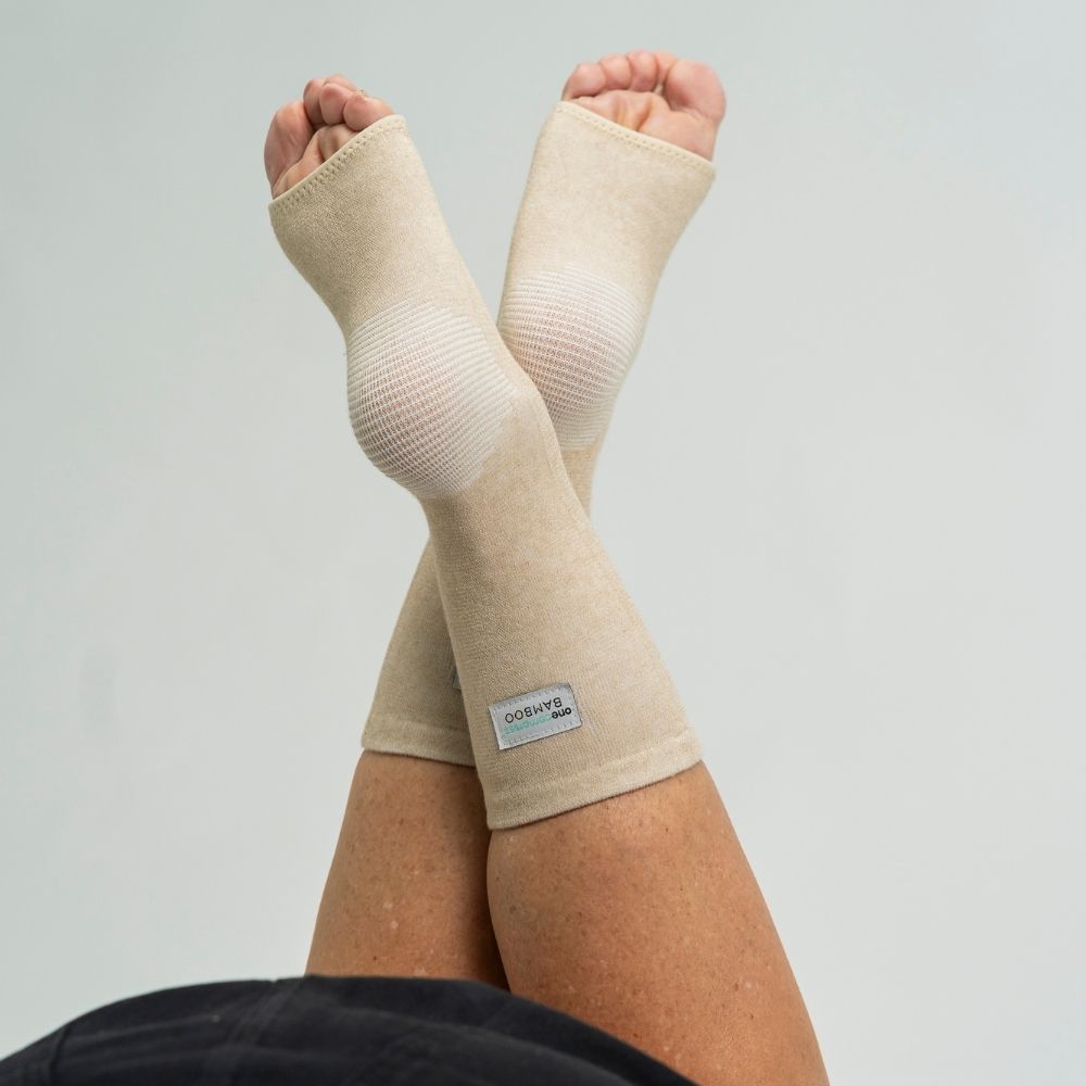 Premium Anti-Fatigue Bamboo Footsleeves - Compression You Can Wear