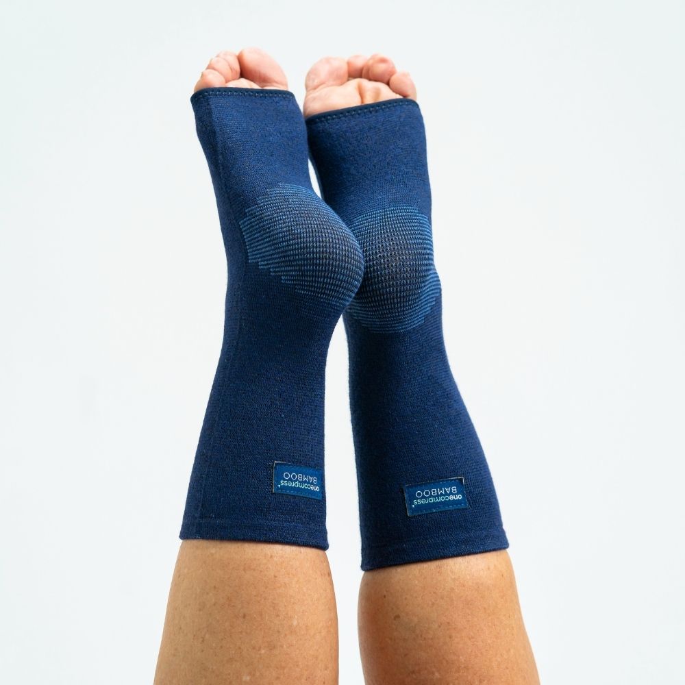 Premium Anti-Fatigue Bamboo Footsleeves - Compression You Can Wear