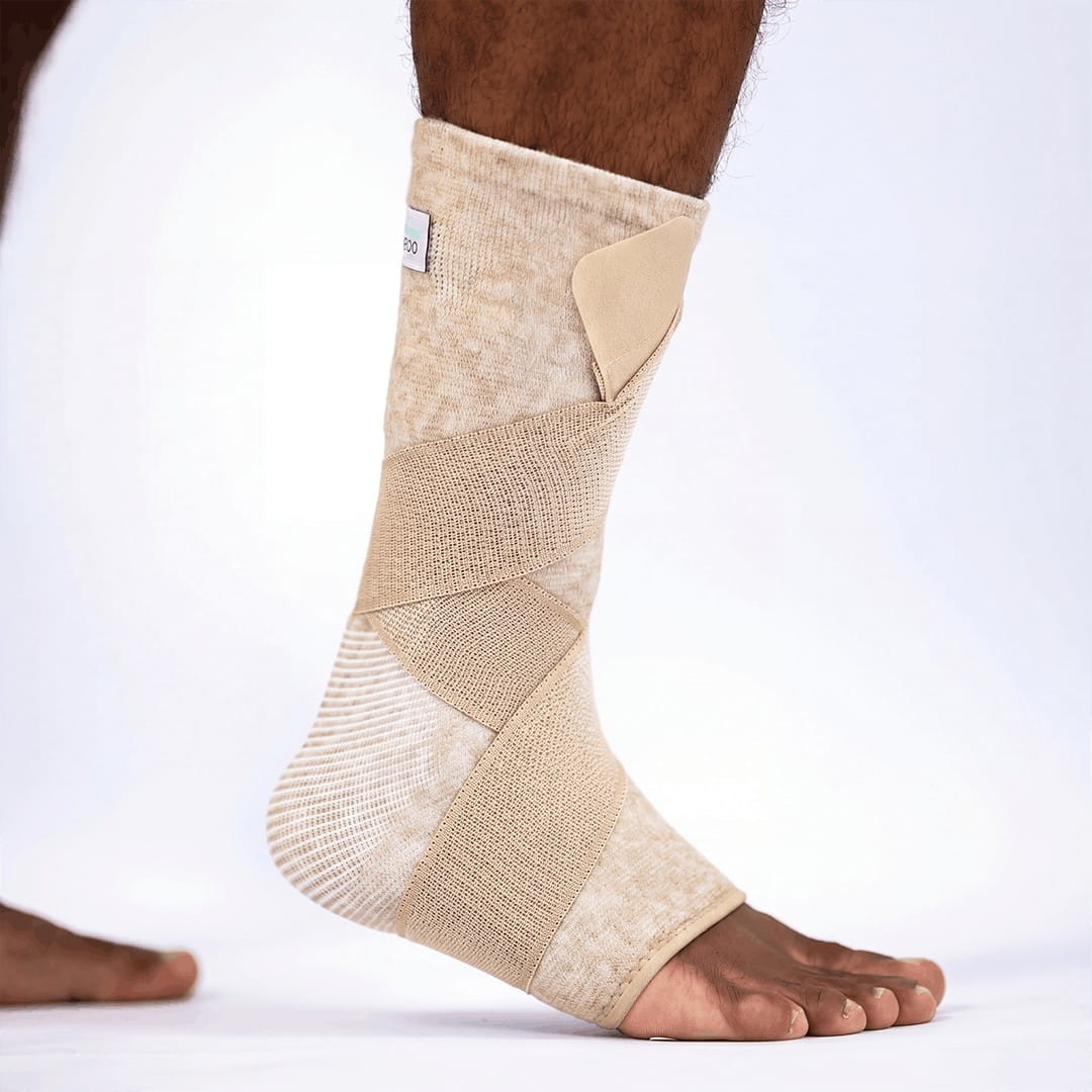 Premium Bamboo Ankle Support - Compression for Workdays