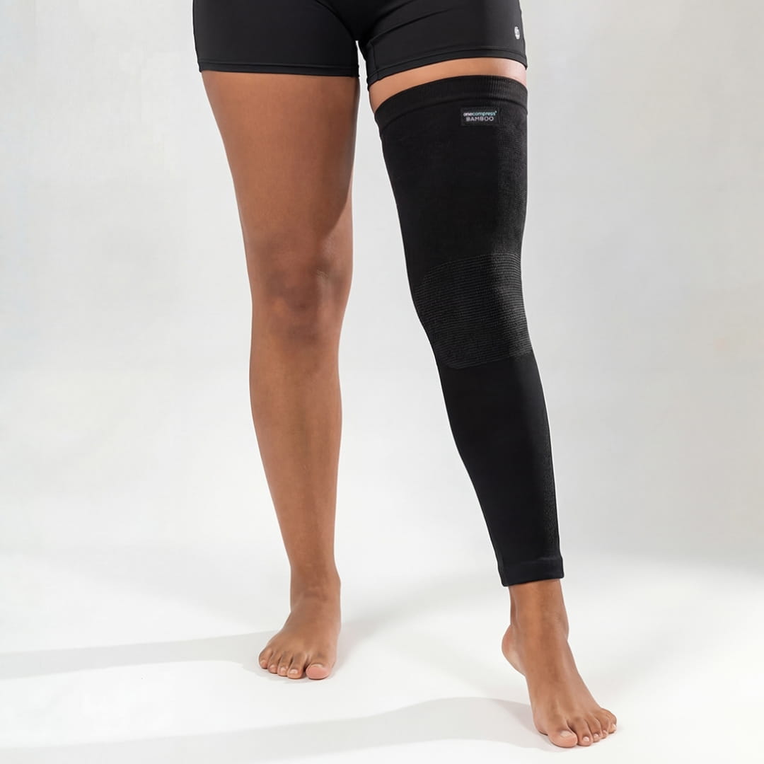 Premium Bamboo Leg Sleeve (Single) - Support for Travel